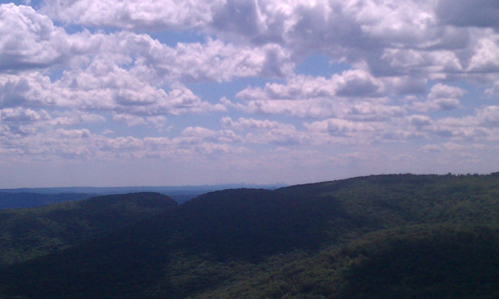 the much talked about view of new york city from atop bear mountain