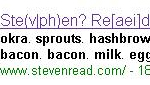 Breakfast foods keyword hacking