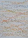 Series of large watercolor pencil paintings on canvas