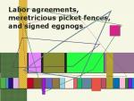 Labor agreements, meretricious picket-fences, and signed eggnogs.