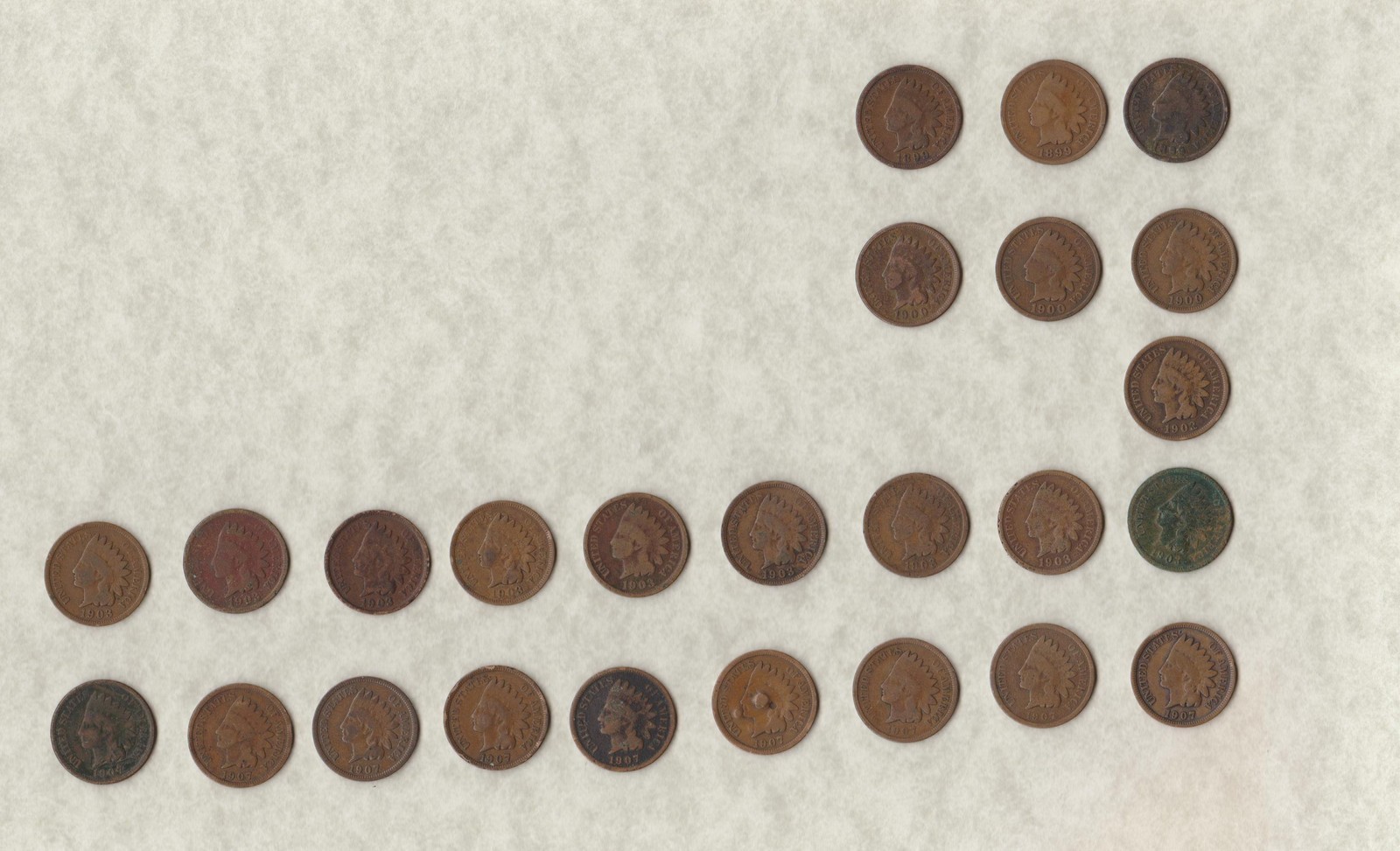 recently found indian head penny layout photo graph