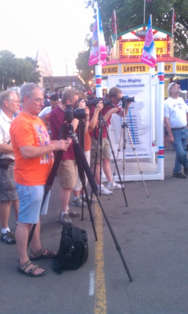 sunset at the minnesota state fair