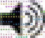Generative realtime sound piece using curated pop music samples