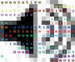 Generative sound piece using found amateur musician tracks